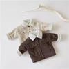 Korean Kids' Autumn Retro Lapel Cardigan - Trendy, Casual, and Loose Fit for Boys and Girls