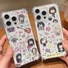Japanese Anime K-ON! Phone Case For iPhone 16e 16 15 14 13 12 11 Mini Pro Max X XR XSMax 7 8 Plus Anti Fall Transparent Cover