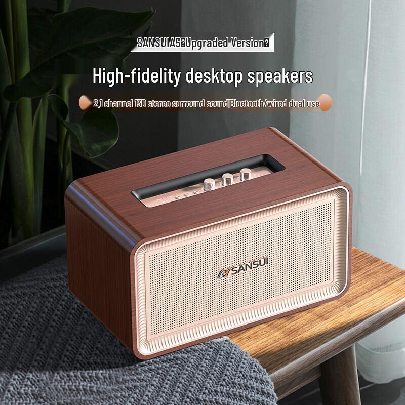 Беспроводная Bluetooth-колонка SANSUI A5 с сабвуфером, штекер CN (адаптер в комплекте)