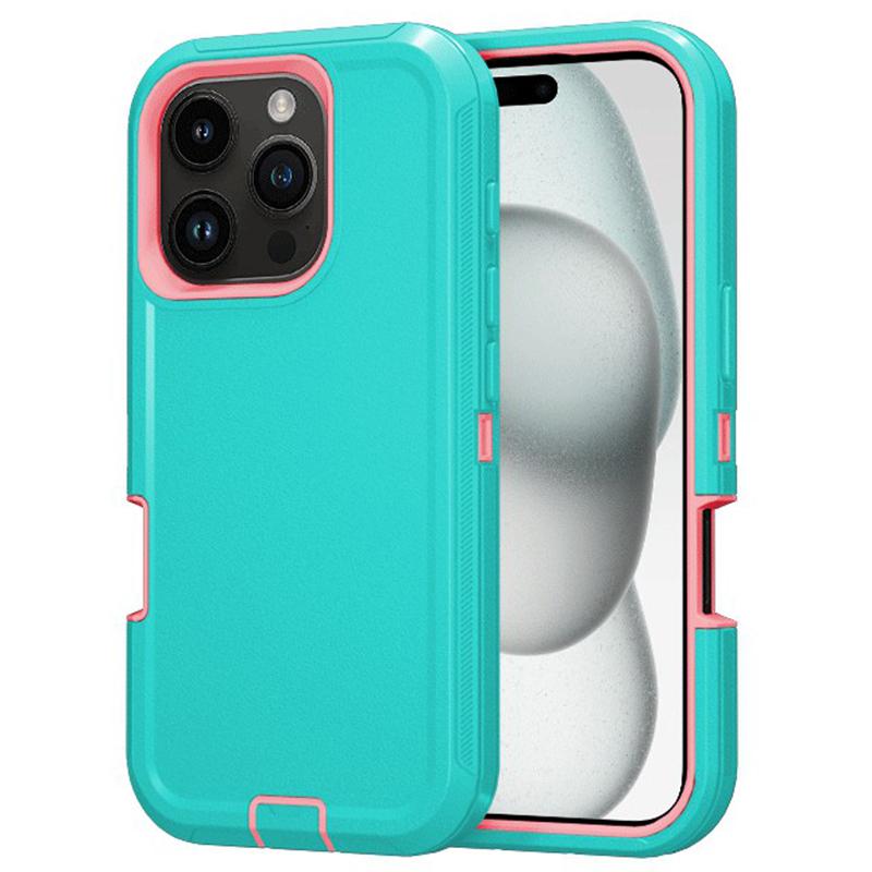 For iPhone 16 Pro Cell Phone Cases Detachable PC+TPU Drop-proof Back Protector Cover