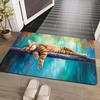 1Pcs Anti Fatigue Kitchen Rugs Cute Cat Waterproof Non-Slip Thick Cushioned Kitchen Mat Heavy Duty Comfort Standing Mat for Kitchen