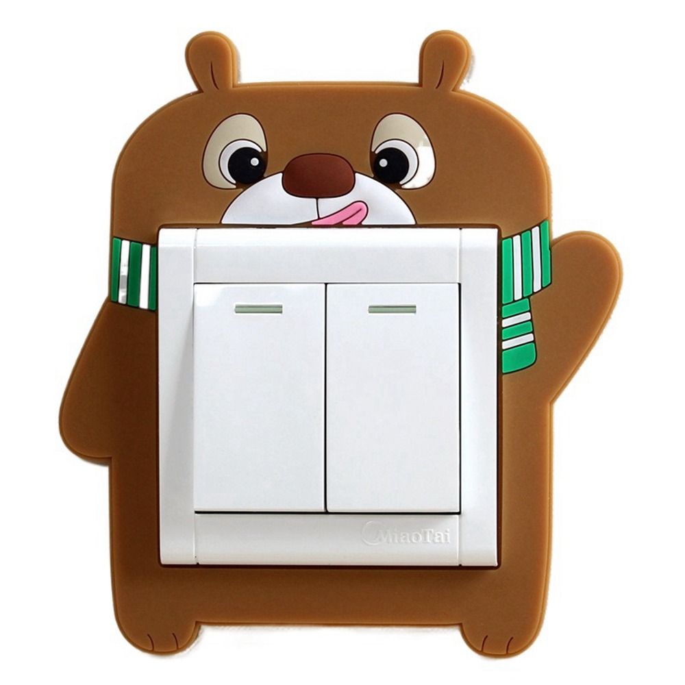 Пылезащитный светящийся чехол для переключателя, силиконовая наклейка для переключателя в виде животного, аксессуары для переключателей