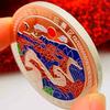 Four Seasons Badaling Great Wall Gold Plated Commemorative Medal Gift Box for Beijing Tourist Attractions Gold Coin 45mm Coin Gift Coin