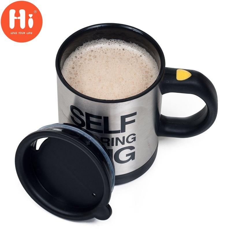 Hi Coffee Mug Self Stirring Quitter Travel Lazy Coffee Mixing Cup Home