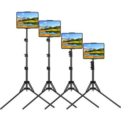 Настольная тренога для планшета для онлайн- и даже лежачей работы. Отличается прочным, усиленным и устойчивым основанием. Совместима с iPad, Android, Fire и iPhone и