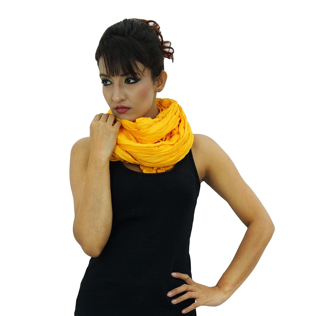 Long Cotton Voile Dupatta Stole Women Neck Wrap Indian Scarves Chunni