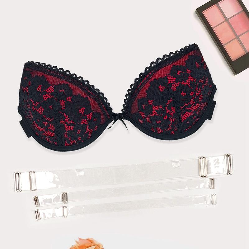 Невидимый бюстгальтер, сексуальное кружевное прозрачное женское белье на косточках с эффектом пуш-ап, подходит для вечернего платья 75B-85Bc для маленькой чашки