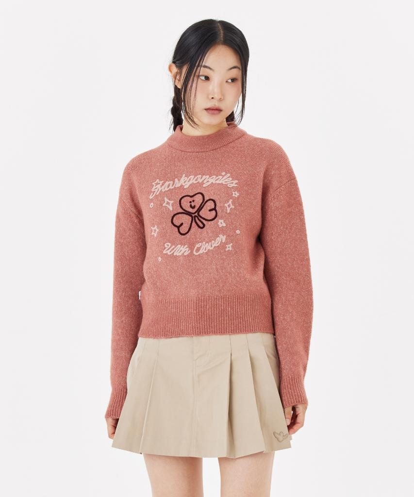 MARK GONZALES Women'S Club Graphic Knit - Red