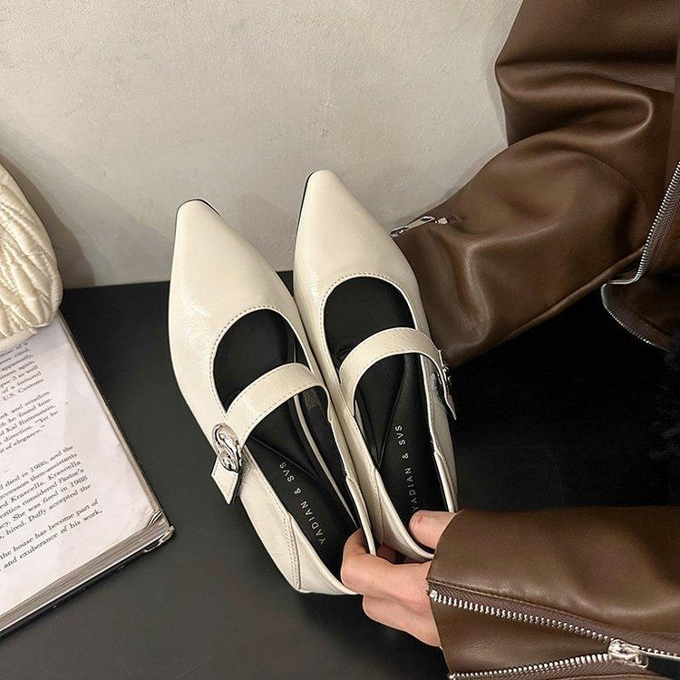 Темперамент маленькая квадратная голова вечерний бриз неглубокий рот слово с маленькими кожаными туфлями дети низкий каблук ходить на работу мягкая подошва Мэри Джейн одиночные туфли