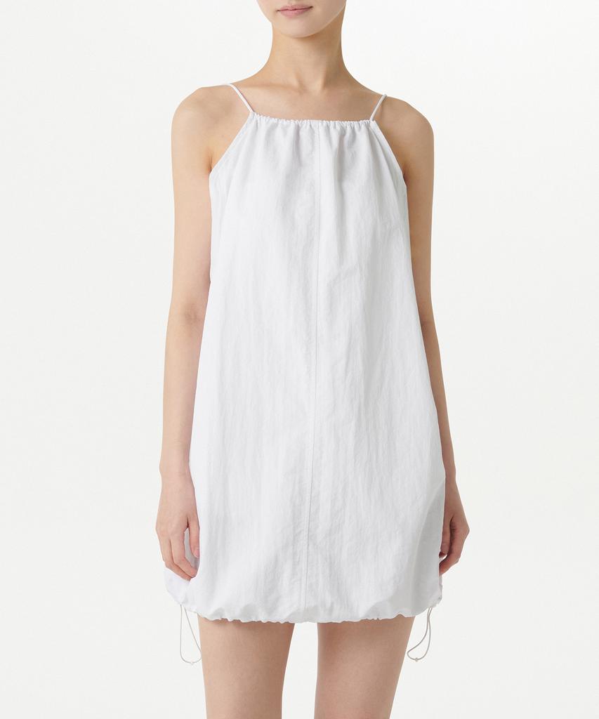 Musinsa Standard Woman Women'S Nylon Volume Mini Dress [White]