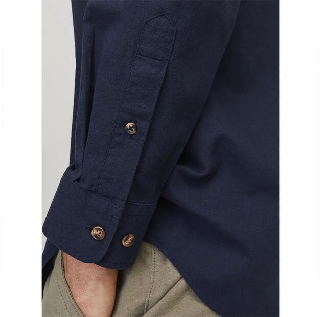 Jack & Jones Summer Band Linen рубашка с длинным рукавом