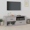 823105 vidaXL TV Cabinet Sonoma Grey 100x35x40 Cm Engineered Wood