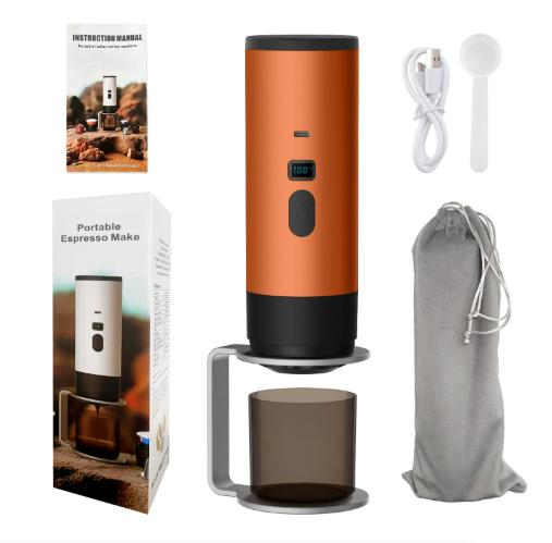 Портативная электрическая кофеварка 3-в-1, капсульная кофемолка, дорожная кофеварка с беспроводным подогревом для автомобиля, дома, кемпинга