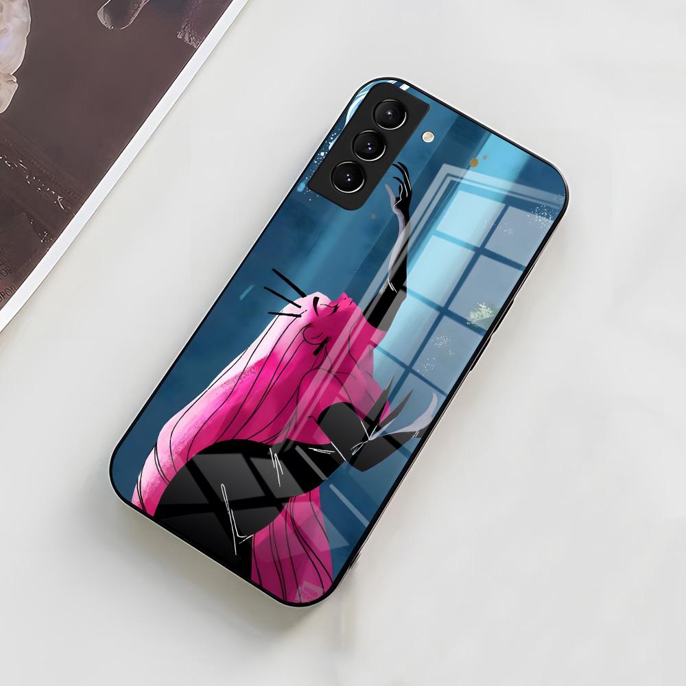 Чехол для телефона L-Lore O-Olympus для Samsung A56 A36 A26 A16 A15 A25 A35 A55 A14 A34 A24 A54 Стеклянный чехол