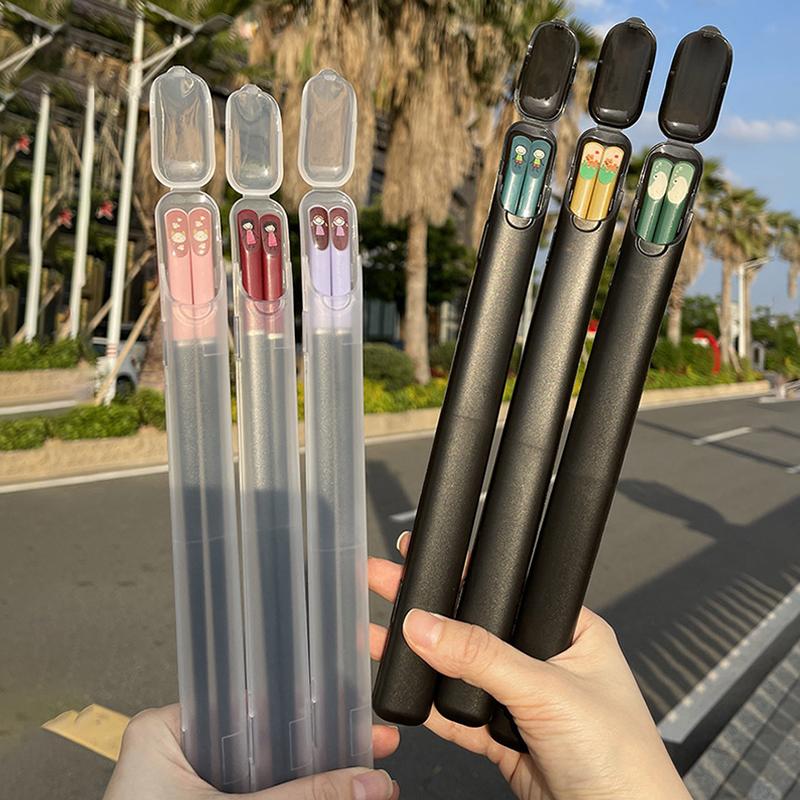 Портативный ящик для хранения кистей для макияжа, карандаш для бровей, столовые приборы, палочки для еды, прозрачный с крышкой, органайзер, чехол для косметических инструментов