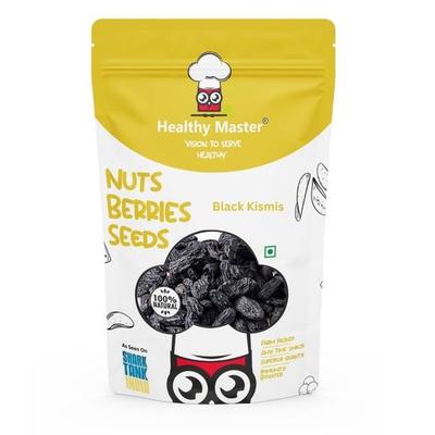 Healthy Master Black Kishmis 1 кг | Черный изюм без косточек | 100% натуральный | Улучшает иммунитет | Без искусственных ароматизаторов | Без консервантов