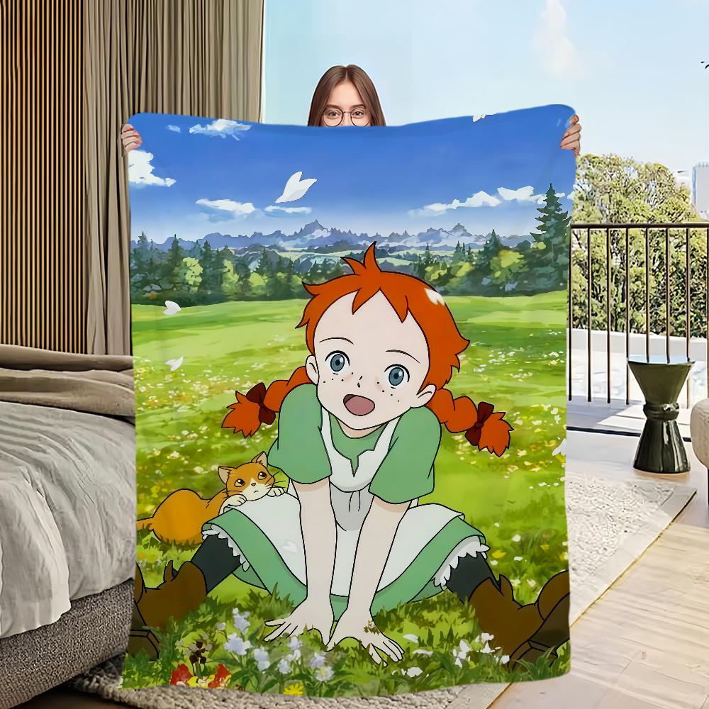 Мультфильм аниме a-Энн из Зеленых Крыш Фланелевое теплое уютное мягкое плюшевое одеяло для дивана гостиной дома спальни дорожный подарок дом
