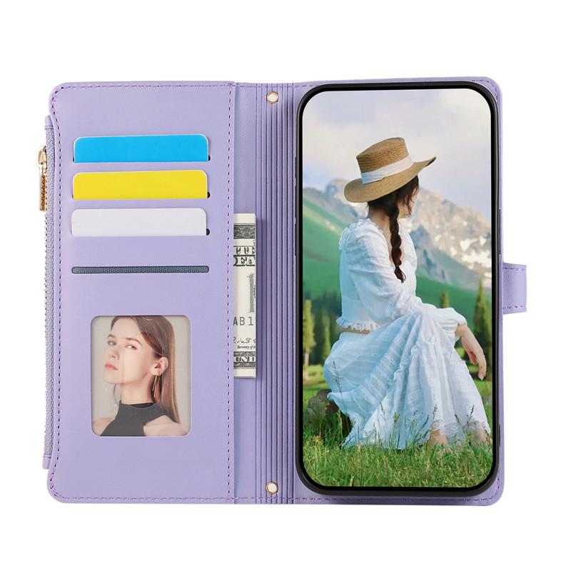 Чехол для телефона Xiomi 14T 14 13T 13 12T 11T 11 Pro Lite для Xiaomi Poco X6 X5 M6 Pro C65 с боковой молнией, шнурком для подвешивания, магнитная крышка