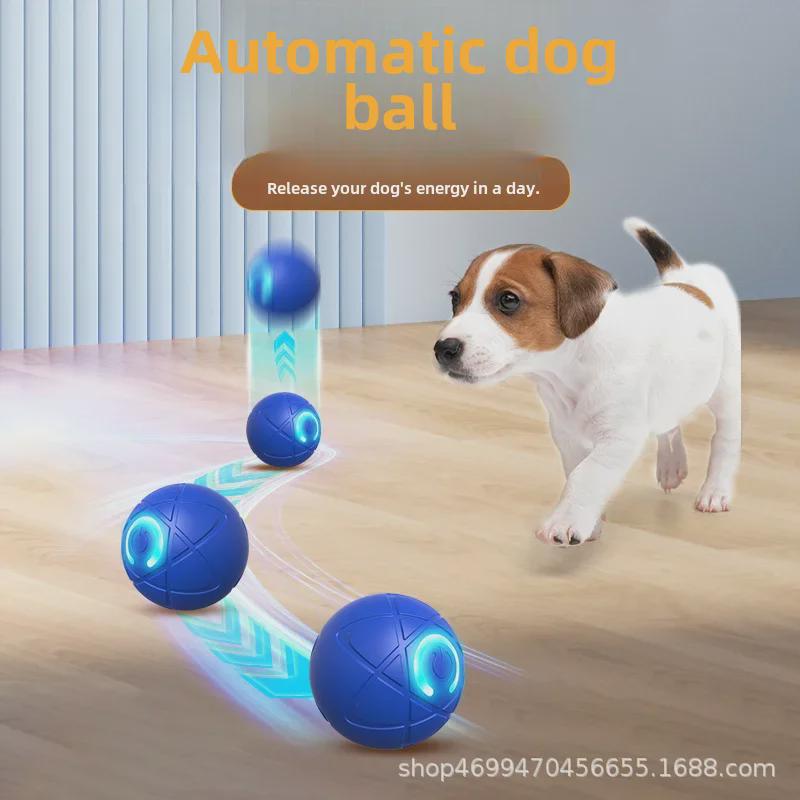 Smart Electric Rechargeable Jumping Ball Toy for Cats and Dogs