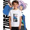 Dbz Trunks Anime Print Boys Girls Cotton T Shirt Casual Short Sleeve Kids Top Soft Breathable Daily Wear Children Clothing