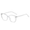 New Fashion Vintage Gradient Eyeglasses For Nearsightedness Anti Blue Light Myopia  Unique Transparent Cat Eye Glasses Frame