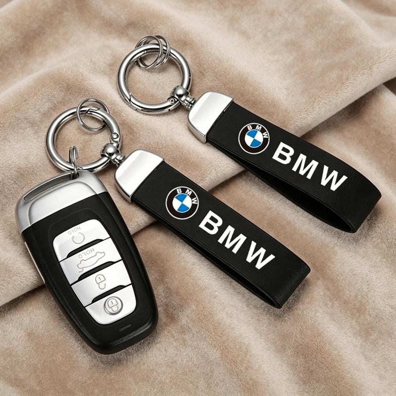 Car Emblem Leather Keychain Key Pendant For BMW F11 F10 E90 F40 E46 E60 E70 E39 E36 E87 X7 E92 E91 E28 X3 X5 Car Key Accessories rldf93