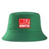 MILF HUNTER Letter Print Reversible Bucket Hat Summer Spring Women Unisex Travel Casual FisherUnisex Cap Girl Boy Bob Panama Hat