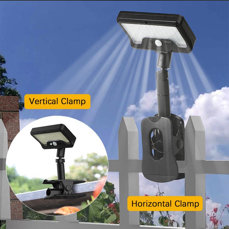 Solar Motion Sensor Outdoor Light, 360° Rotatable 4 Lighting Modes, Weatherproof, Multiple Mounting Lighting,for Outdoor Securit