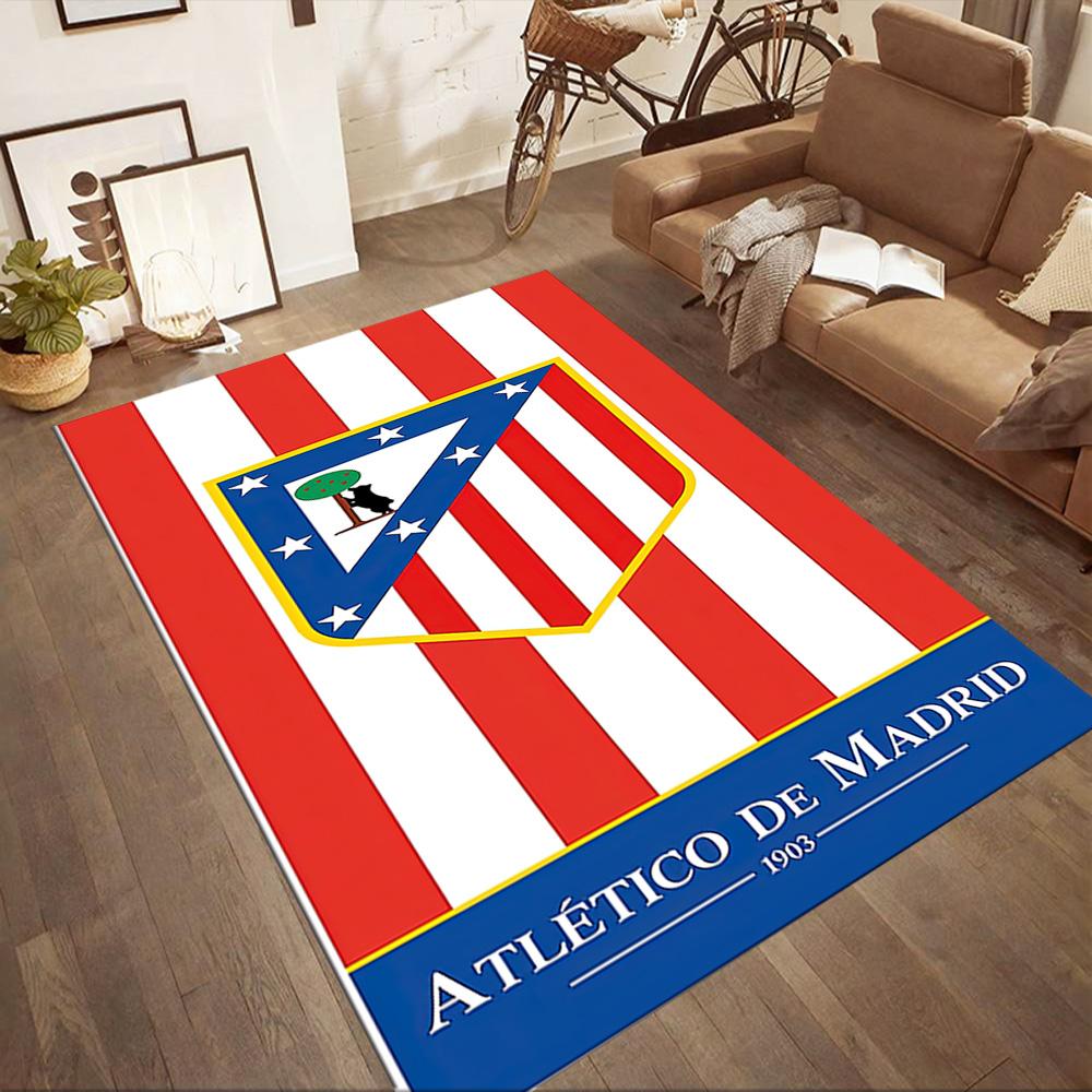 Квадратные ковры Atlético Madrid — отличный выбор для гостиных, спален, домашнего декора и в качестве подарков.