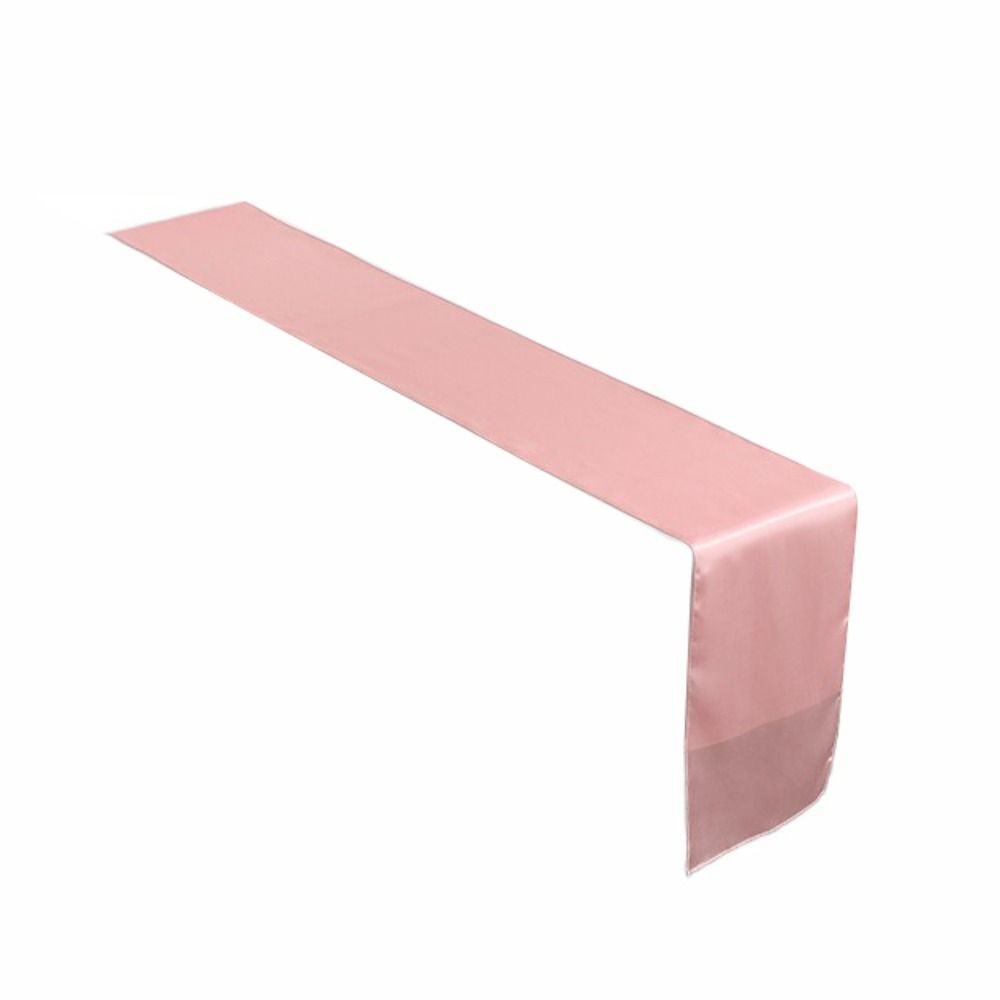 Гладкий атласный столовый раннер однотонная скатерть современная накладка на стол банкет