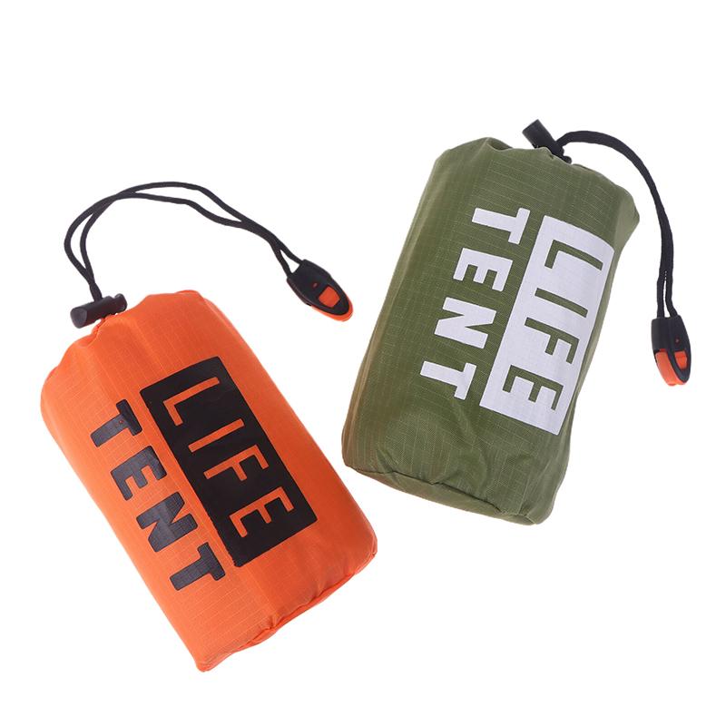 Аварийное укрытие для 1 человека, палатка для выживания, комплект, треугольная палатка из алюминиевой пленки, спальный мешок с сумкой для хранения, уличное термоодеяло