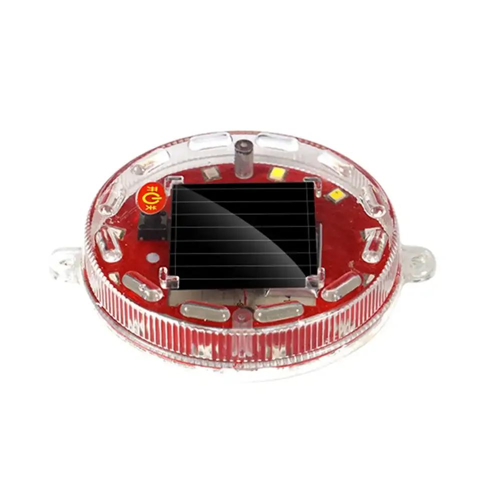 Solar Power Mortorcycle Signal Lamp LED Warning Light Night Ride Tail Strobe Light with Reflective Sticker for Electric Vehicle