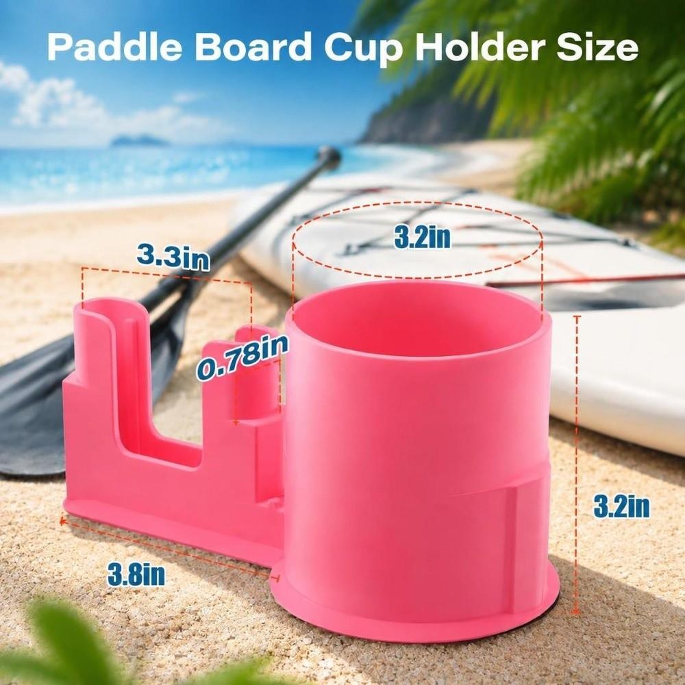 2 in 1 Paddle Board Cup Holder Plastic Paddle Board Storage Accessory Water Activities