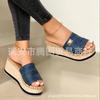 Slippers Women's 20 New Large Size Platform Wedge Shoes Fashion Wish Sandals Women
