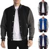 Spring and Autumn Men's Fashion Casual Stand Collar Baseball Jacket