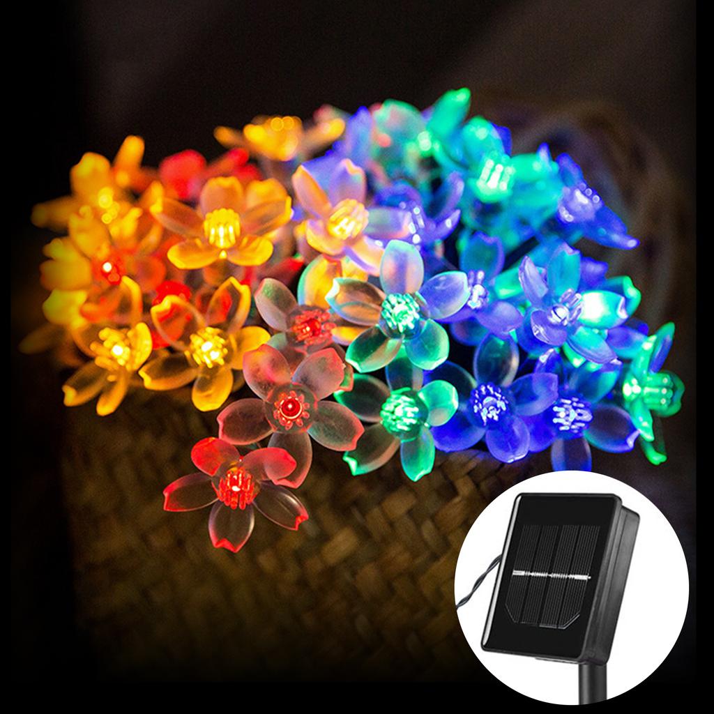Solar String Lights Christmas Party Garden Outdoor Waterproof Lawn Lighting Decoration Led Flower Lamps String