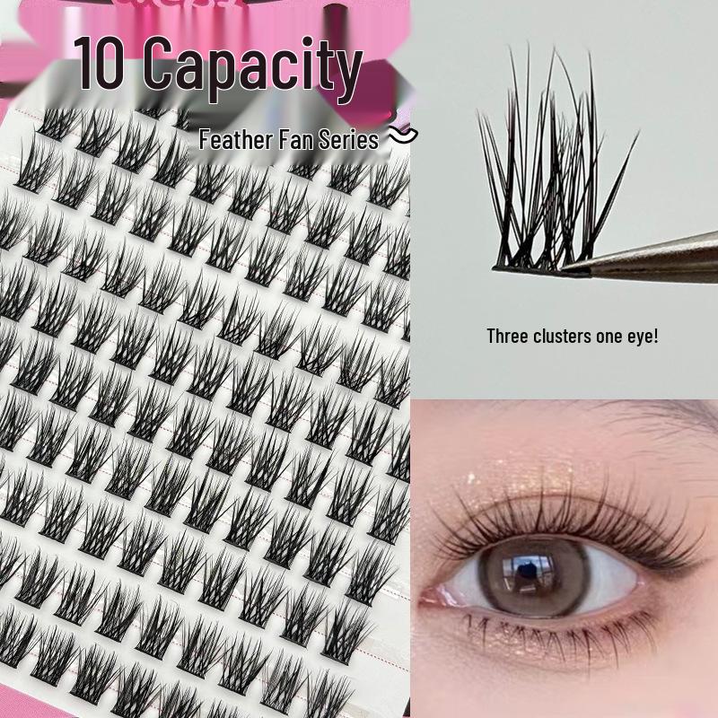 10-Row Autumn Leaf & Sunflower Faux Eyelashes - Flat, Glue-Free