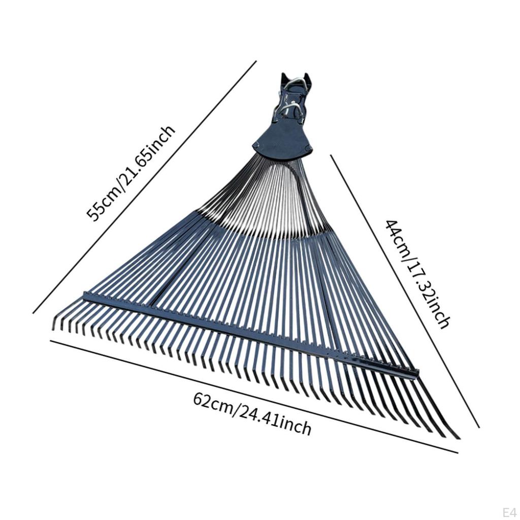 Garden Rake Head Hand Landscape Casting Drainer Leaf Replacement for