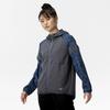 Mizuno Худи с крестом для тренировок, темно-синее, женское, UPF50+, джерси, 32MCC340,