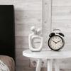 Abstract Couple Statue, Minimalist Couples Bedroom Decor, White Hugging Lovers Sculptures Modern Home Office Decor Accents for Nightstand & Dresser,