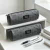 Polka Dot Pencil Case Gray Stationery Bag High Quality Pencil Pouch  School Supplies