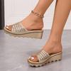 Women's Sandals Thick Soled Anti Slip Sandals Round Toe Casual Comfortable Sandals