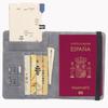 Luxury Spanish Anti-Magnetic Leather Passport Holder with Multi-Card Slots