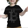 Kids Bitcoin 3D Print Tshirts Toddler Cartoon Anime T Shirt Summer Children Short Sleeves T-shirts Baby Boys Girls Tops Tee Gift