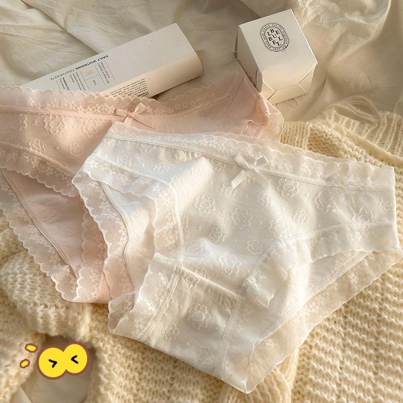5A Grade Baby Cotton Underwear with Antibacterial Crotch Comfortable Waist Briefs Seamless Breathable Pure Cotton Women's Triangle Panties