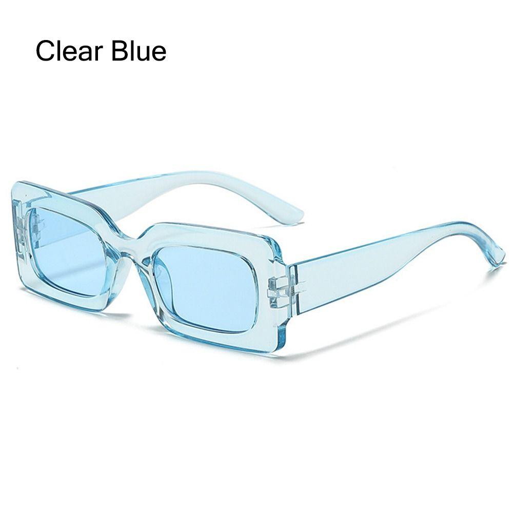 Retro Candy Color Y2K Sun Glasses Sunglasses for Women Men Vintage Shades Rectangle Sunglasses