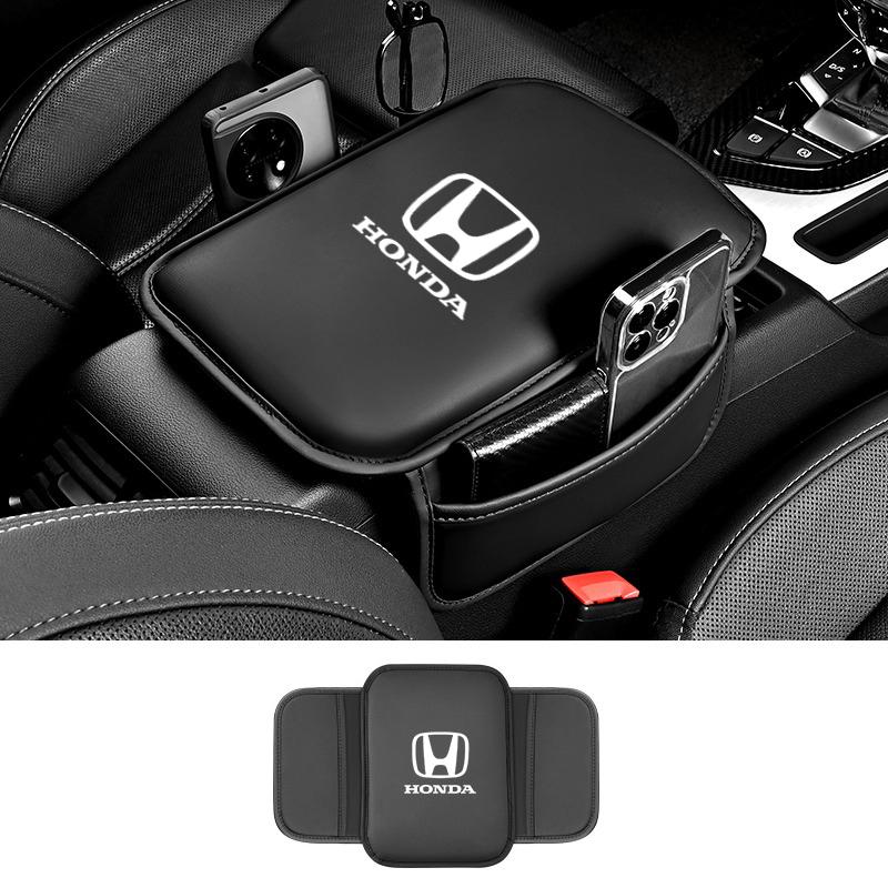 AAAKS1 Car Armrest Box Pad Decoration Mat Auto Accessories For Honda Civic Accord CRV Fit Jazz nc750x cb500x Odyssey Insight Vezel City