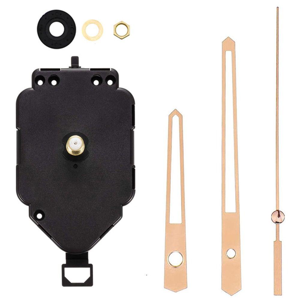 Черный маятниковый механизм часов с указателем часов/минут/секунд, детали настенных часов, комплект стрелок часов