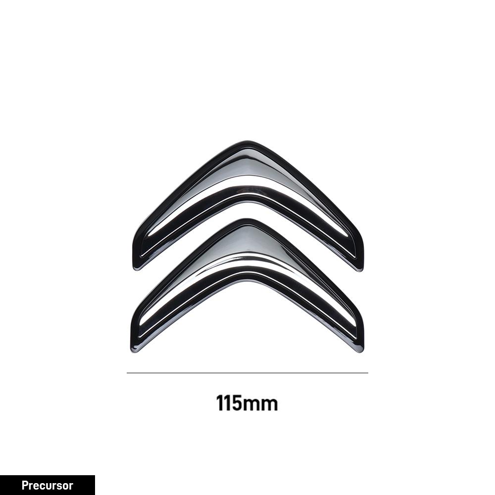 TXBB4 100/115mm Car Hood Front Grille Rear Trunk Badge Sticker Accessories For Citroen C4 Berlingo C3 Aircross C5 Aircross C5X C4L VTS