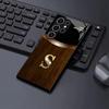 Чехол для телефона с текстурой дерева, буква S, черное стекло, подходит для Samsung Galaxy S26 S25 S24 S23 S22 S21 S20 FE/Ultra/Plus, противоударный